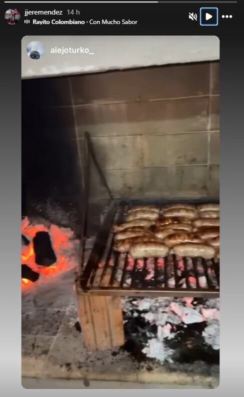 La historia que subió Turko a su Instagram la noche del accidente.