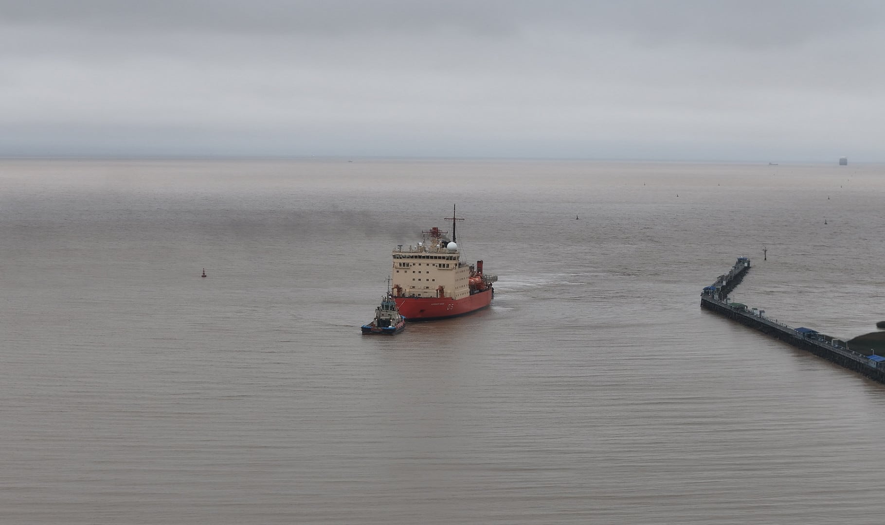 El barco ayudó en tareas logísticas en las bases antárticas (Foto: argentina.gob.ar)