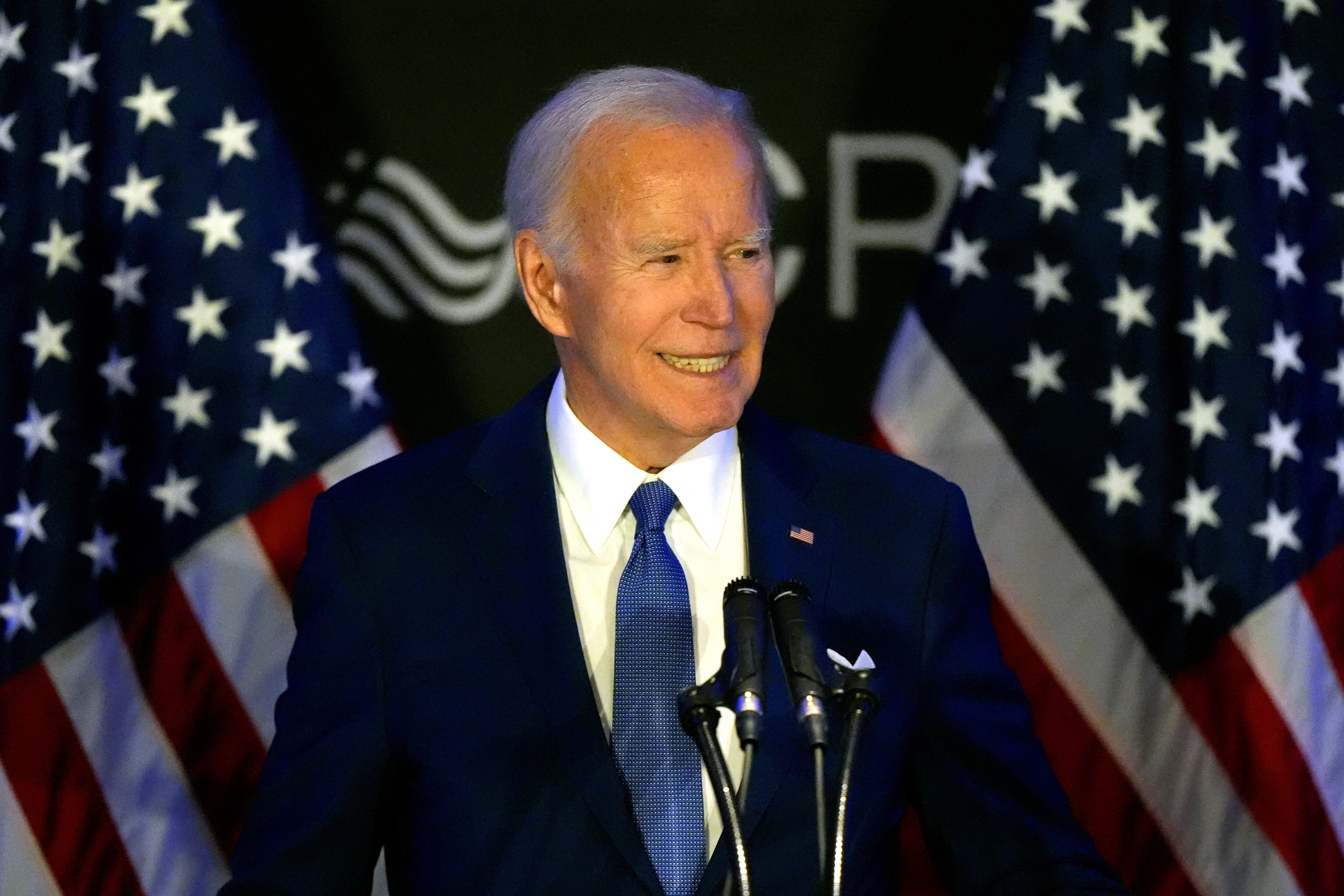 El expresidente de Estados Unidos, Joe Biden, habla en la conferencia de Defensores, Asesores y Representantes de los Discapacitados en Chicago, el martes 15 de abril de 2025. (AP Foto/Nam Y. Huh)