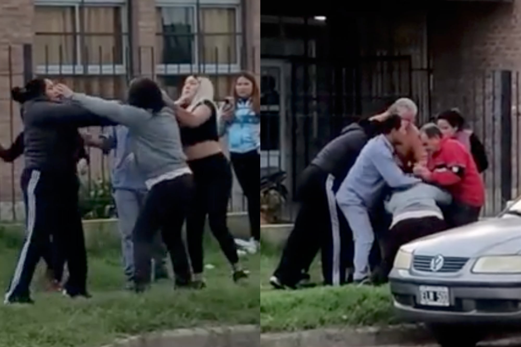 Video: cuatro madres se pelearon en la puerta de un colegio en Venado Tuerto