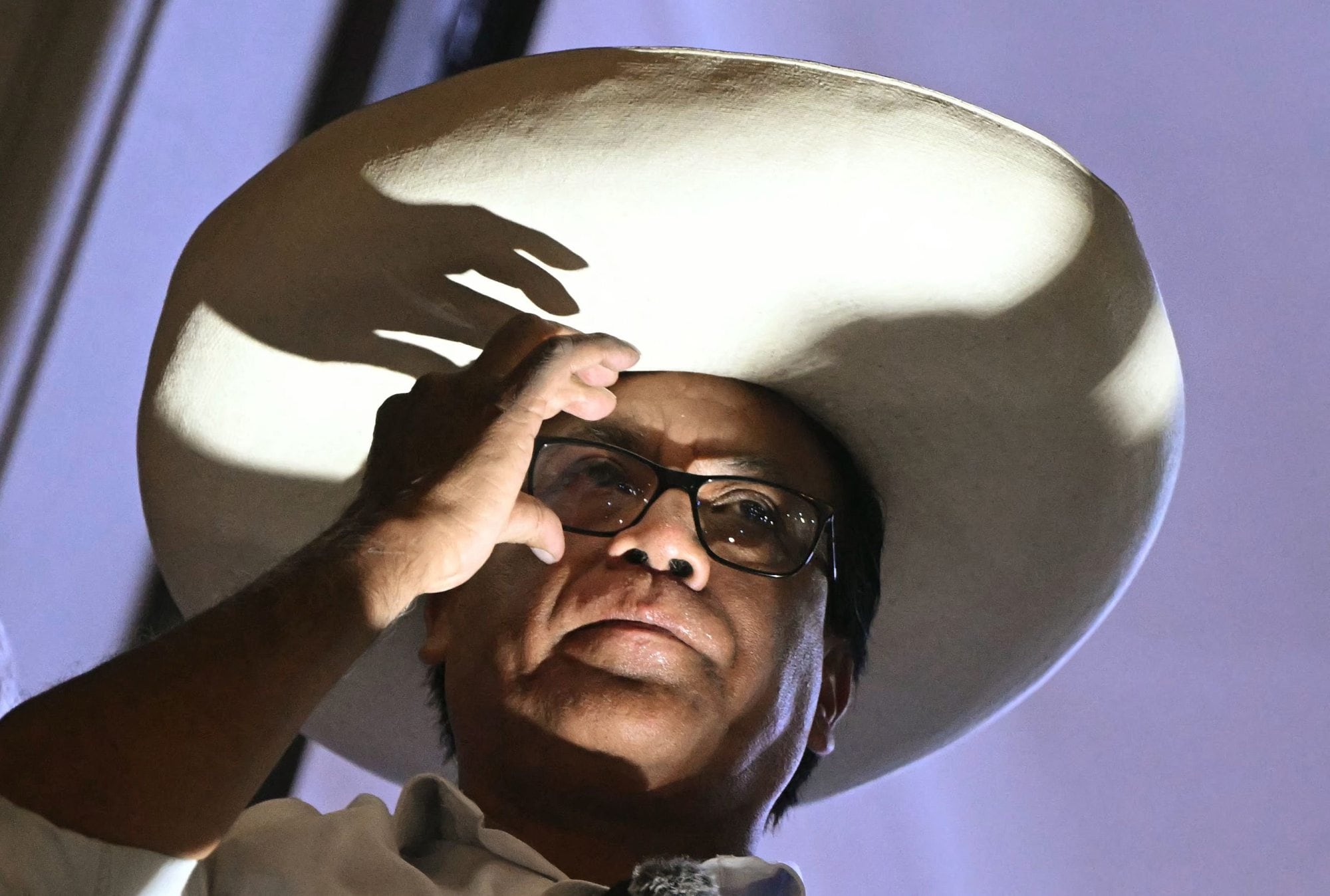 Roberto Sánchez, el candidato presidencial de Juntos por Perú (Ernesto Benavides /AFP)