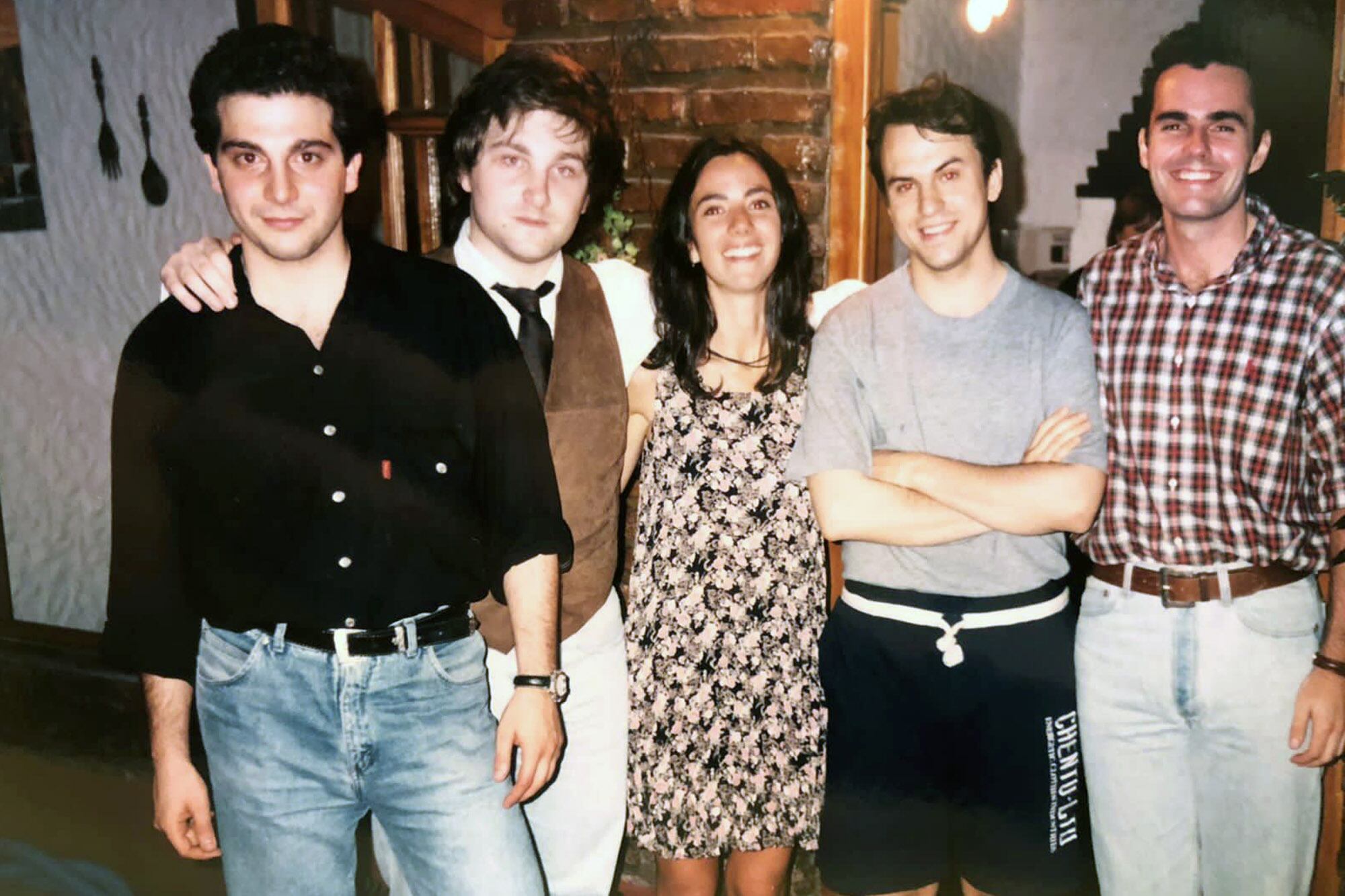 Javier Milei y Diego Valenzuela, cuando estudiaban juntos en la universidad