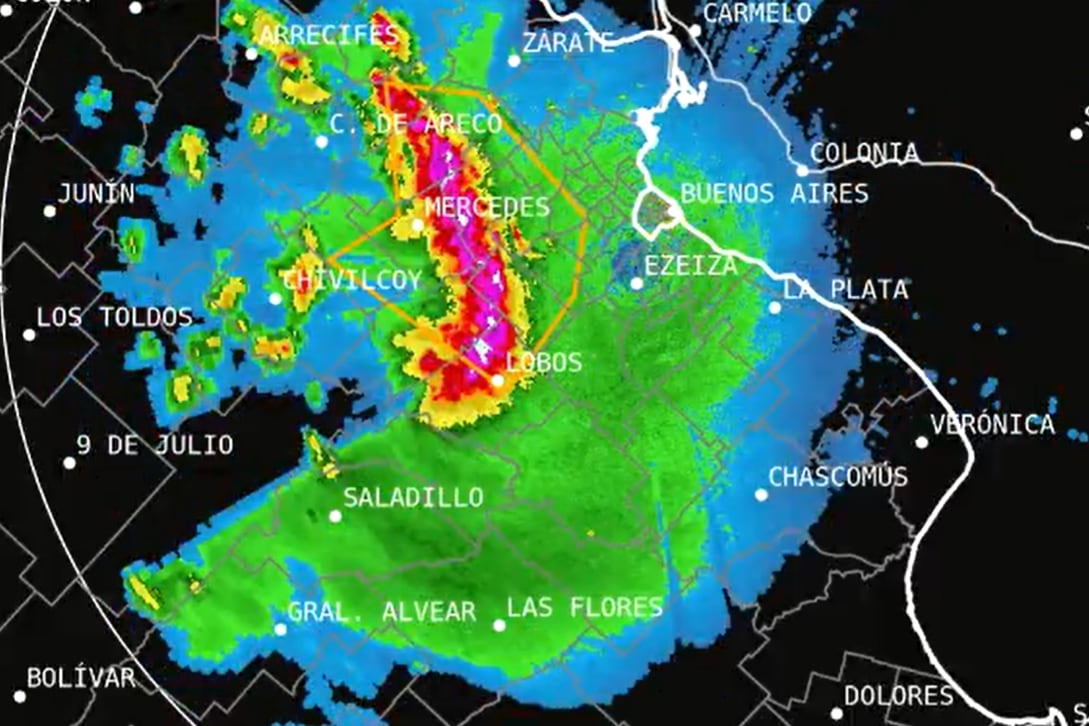 Tormenta en Buenos Aires