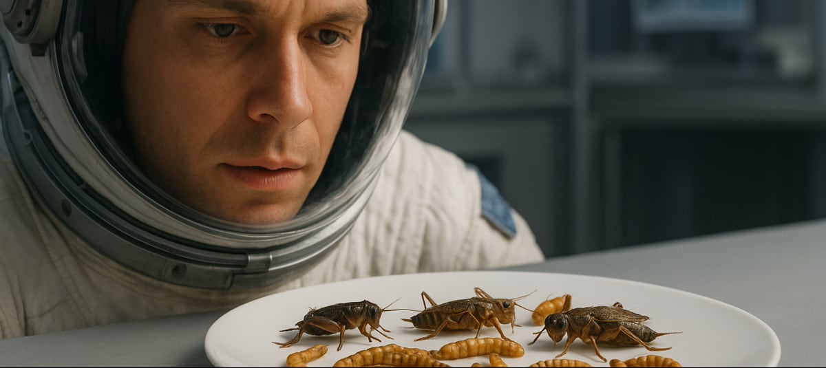 Grillos y gusanos en órbita: la Agencia Espacial Europea le apuesta a los insectos como alimento del futuro espacial