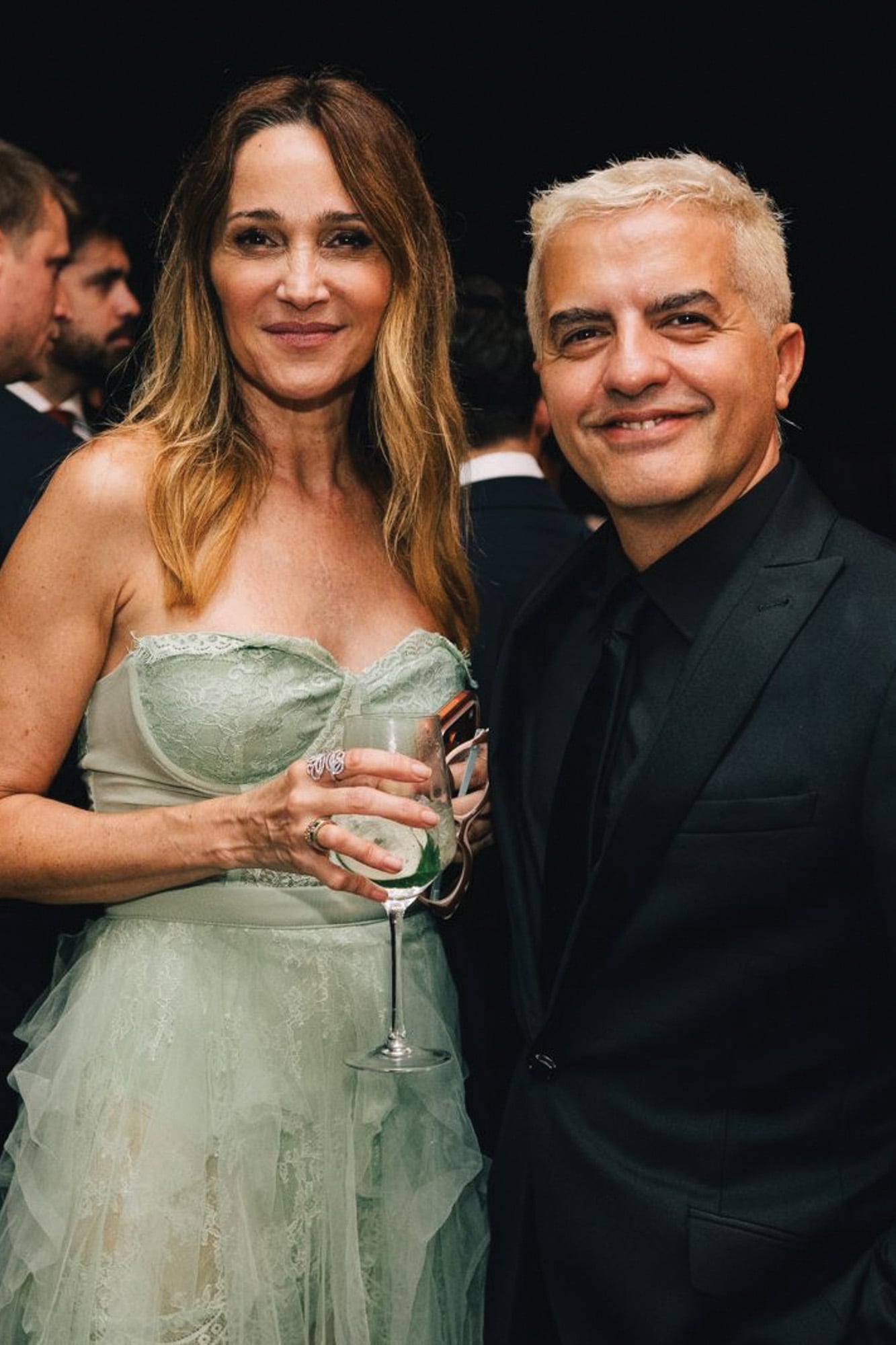 Verónica Lozano y Ángel de Brito estuvieron entre los invitados famosos