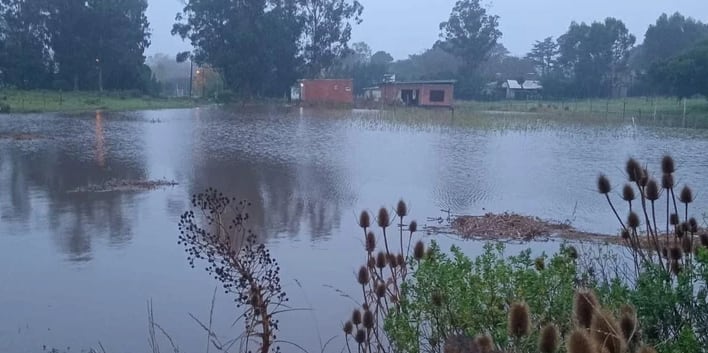 El barrio 2 de Abril de Mar del Plata, anegado tras el temporal