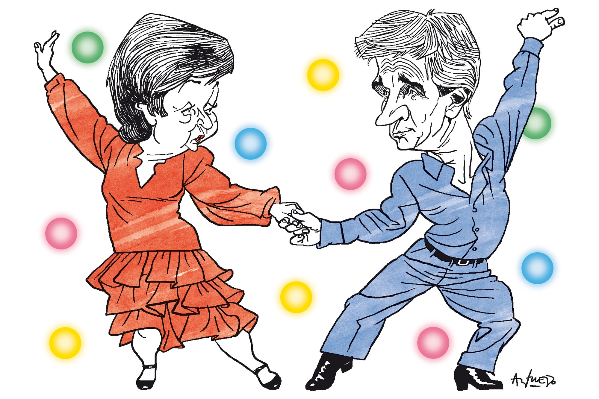 Kristalina Gueorguieva y Luis Caputo