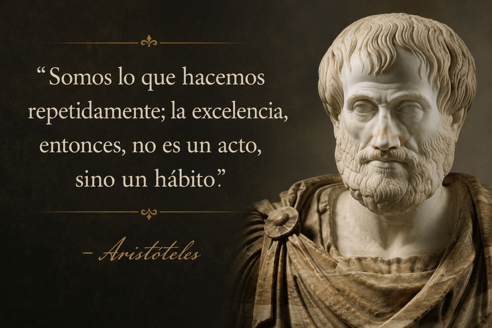 Las palabras de Aristóteles resuenan en pleno 2026 por su ayuda para el día a día