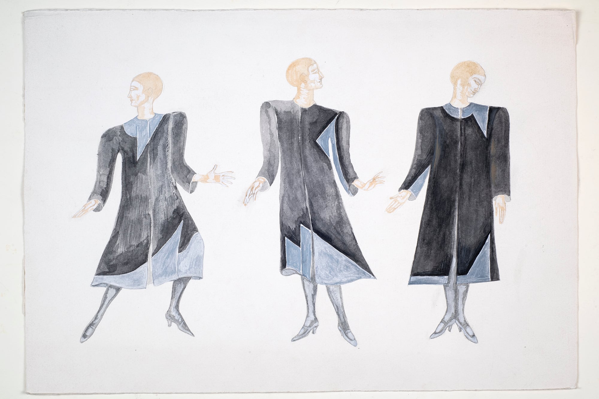 Figurines para el vestuario de la ópera contemporánea