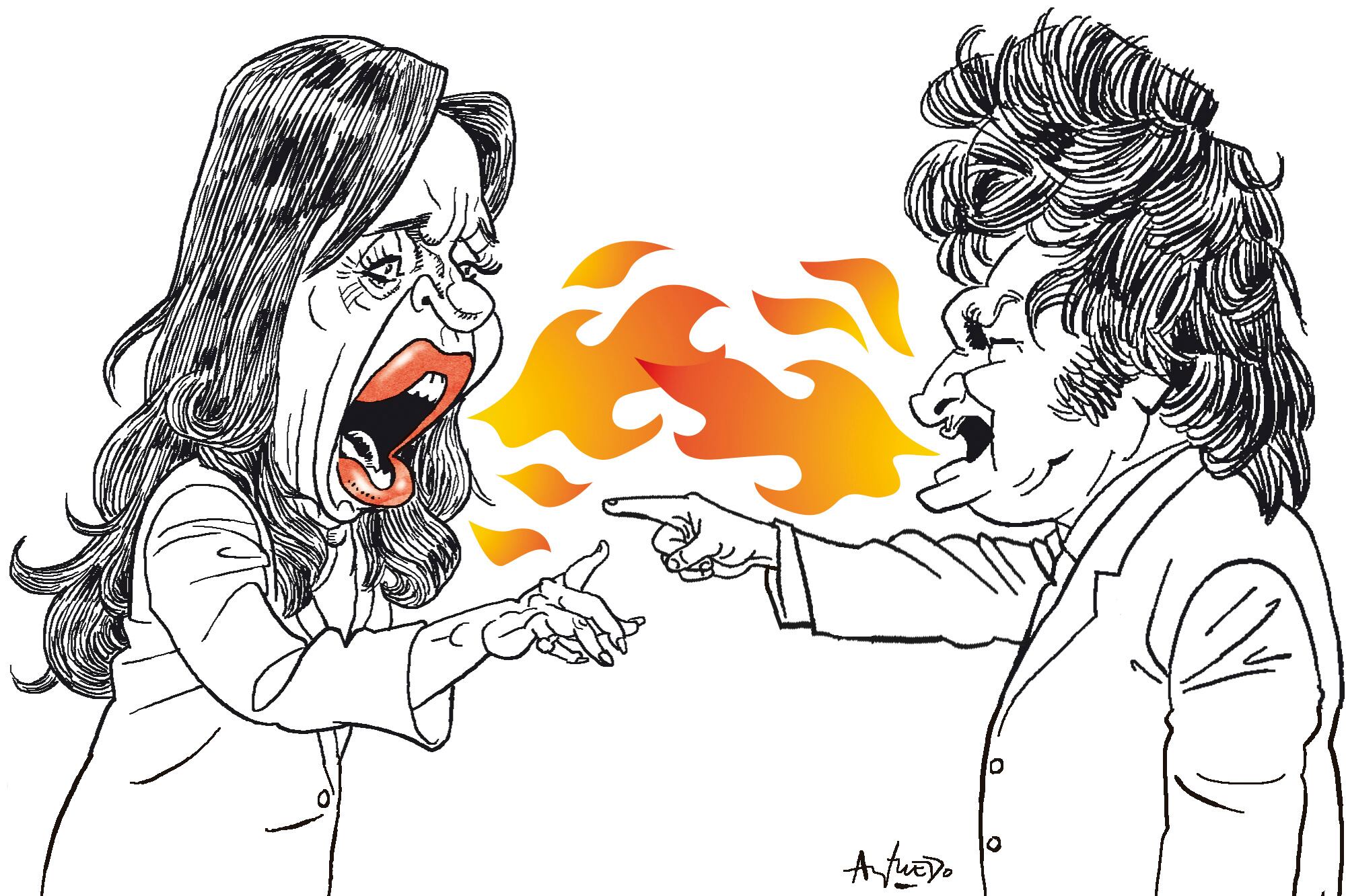 Cristina Kirchner y Javier Milei