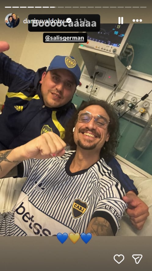 Daniel Osvaldo reapareció en Instagram a casi un mes de su internación de urgencia (Captura: Instagram @daniosvaldobv)