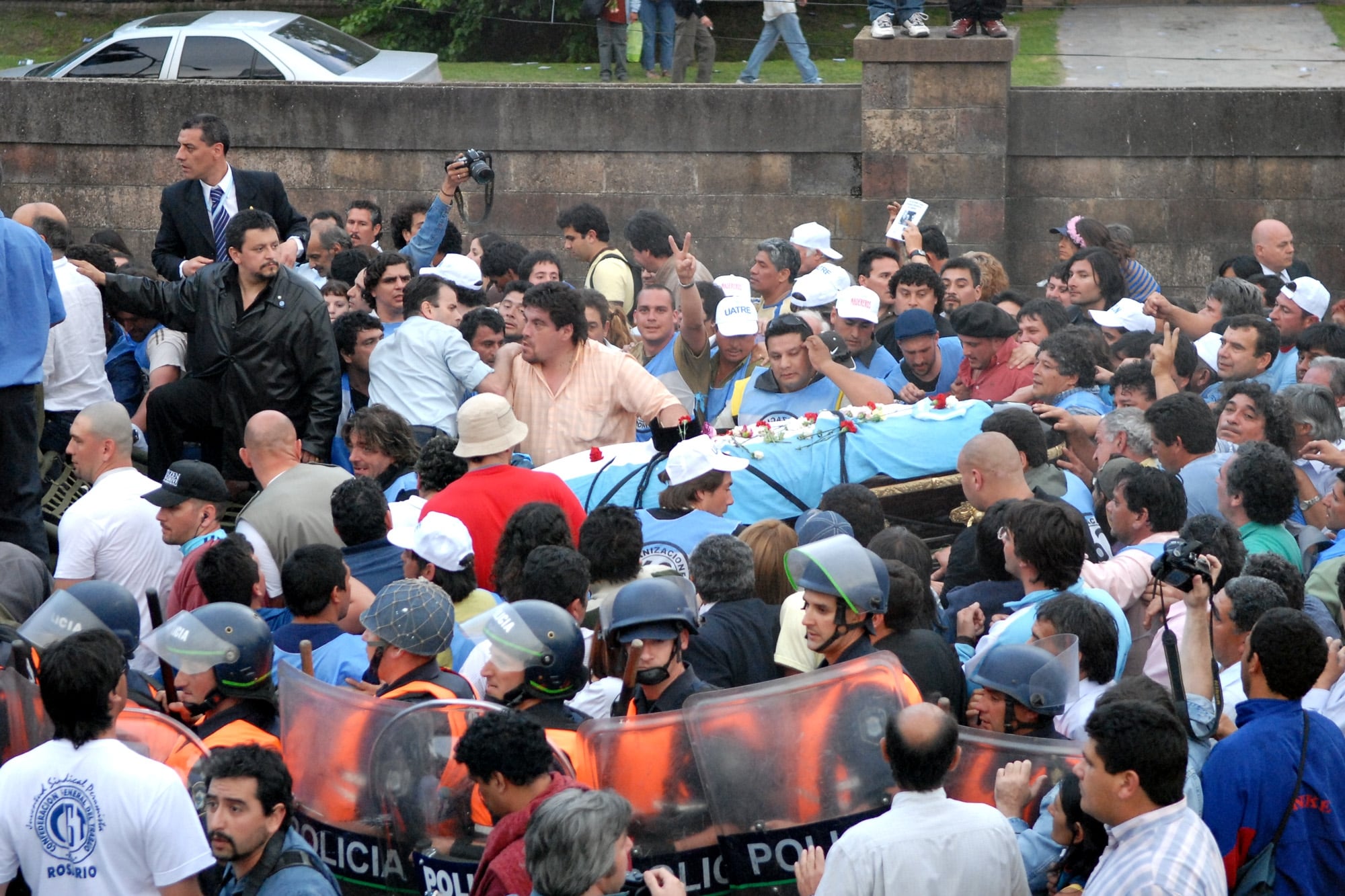 Traslado de los restos de Perón a San Vicente
