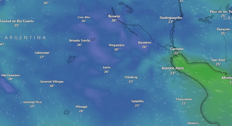 Después del calorcito vuelve a bajar la temperatura: cómo estará el tiempo este domingo en Buenos Aires, según el SMN