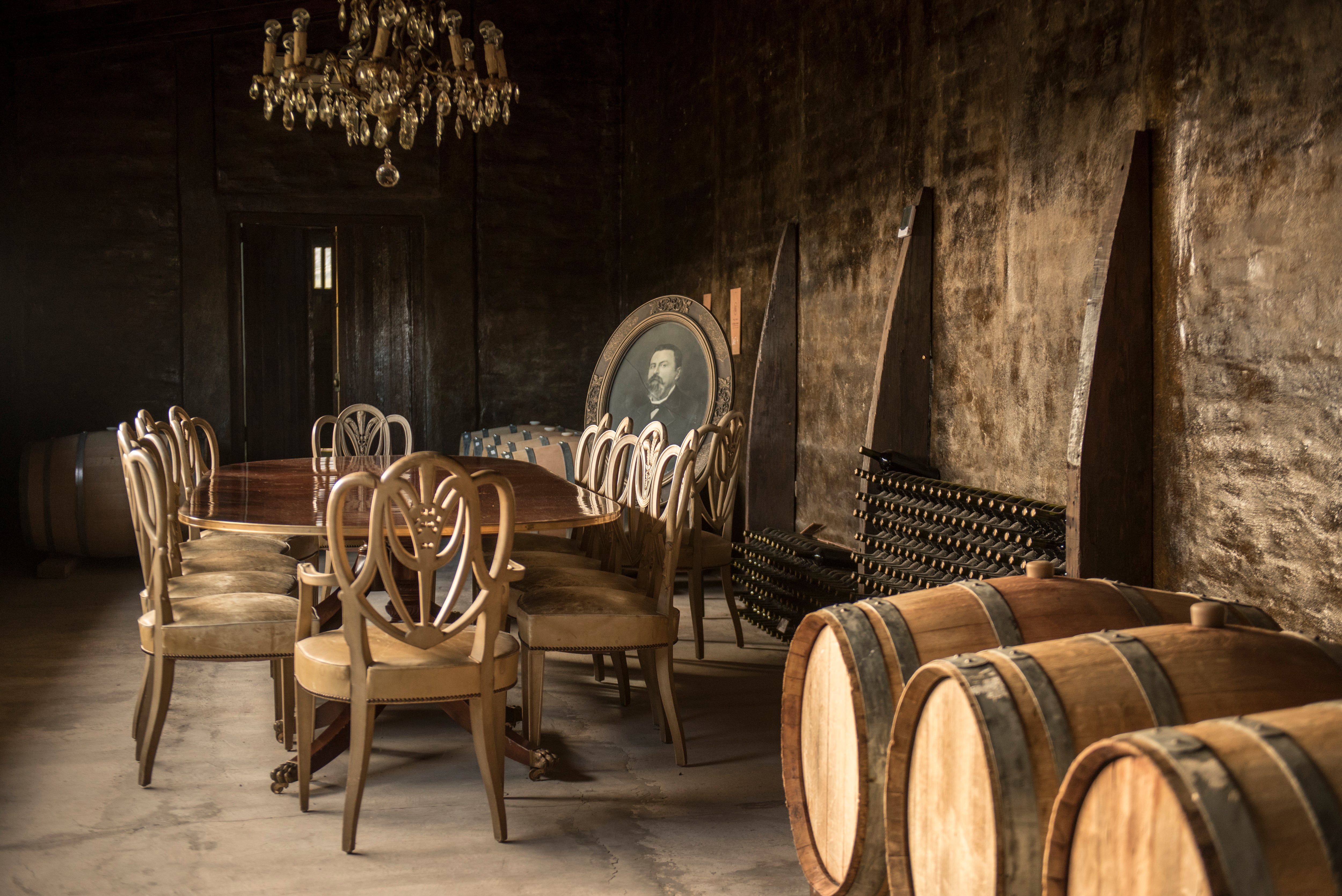 La sala de barricas oficia también de sala de degustación en la bodega
Graffigna Yanzón