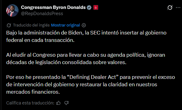 Byron Donalds impulsó la aprobación de un nuevo proyecto de ley en Florida