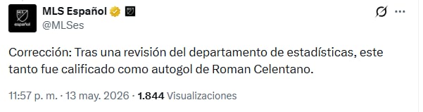 La confirmación de la anulación del hat-trick de Messi