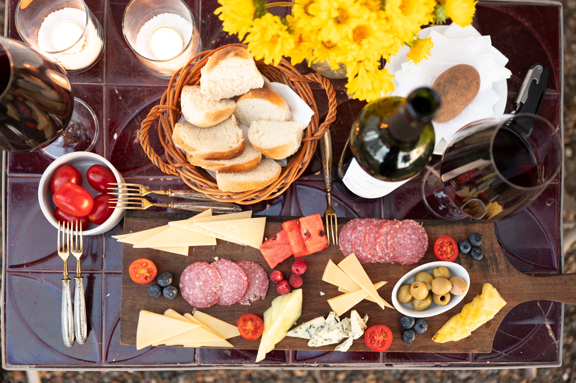 Picada para compartir luego del trekking