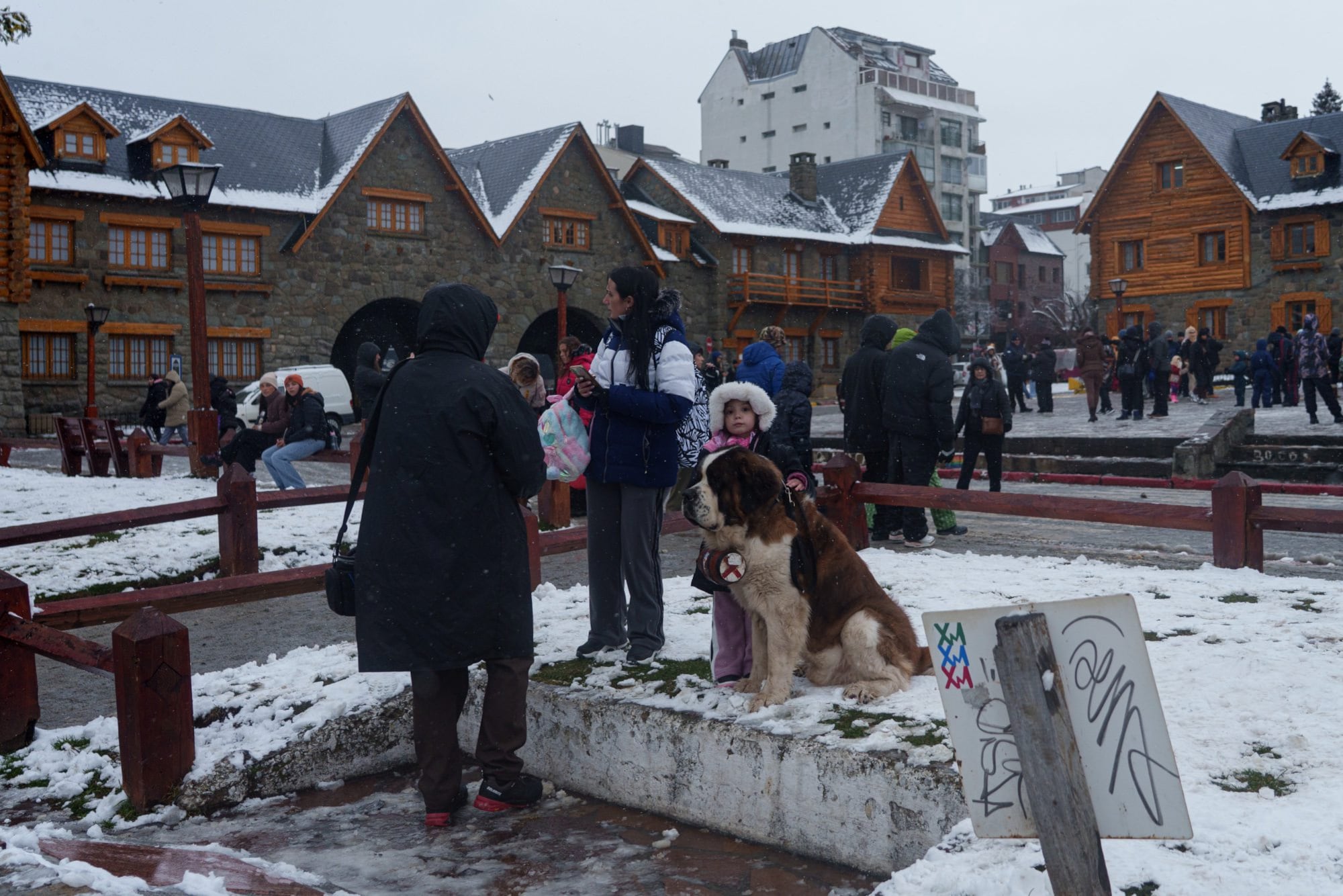 La postal más esperada: nevó en Bariloche y el turismo celebra en plena temporada alta