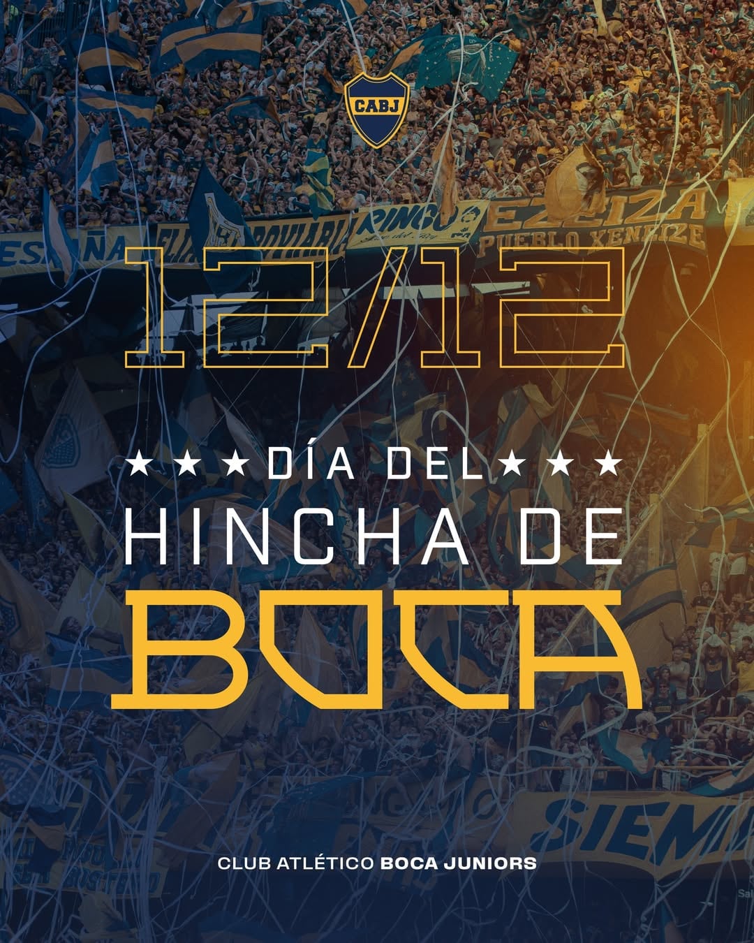 La convocatoria de Boca Juniors para celebrar el 12/12 en La Bombonera