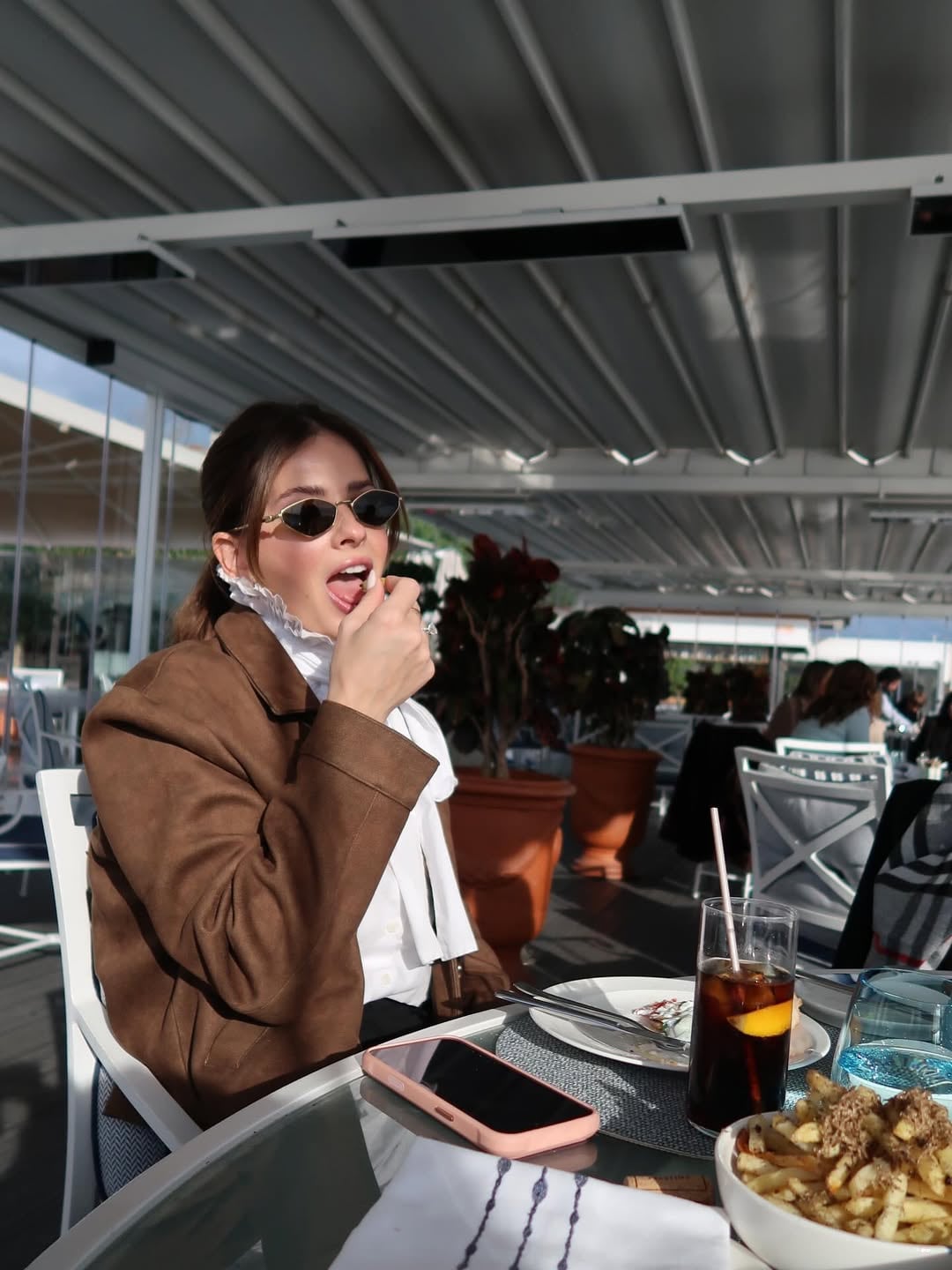 La China Suárez se deleitó con un almuerzo en la Turquía otoñal (Foto: Instagram/@sangrejaponesa)