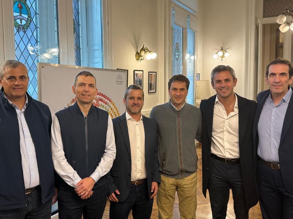 José Tournier, Luis Picat, Mariano Campero, Francisco Monti, Martín Menem y Pablo Cervi