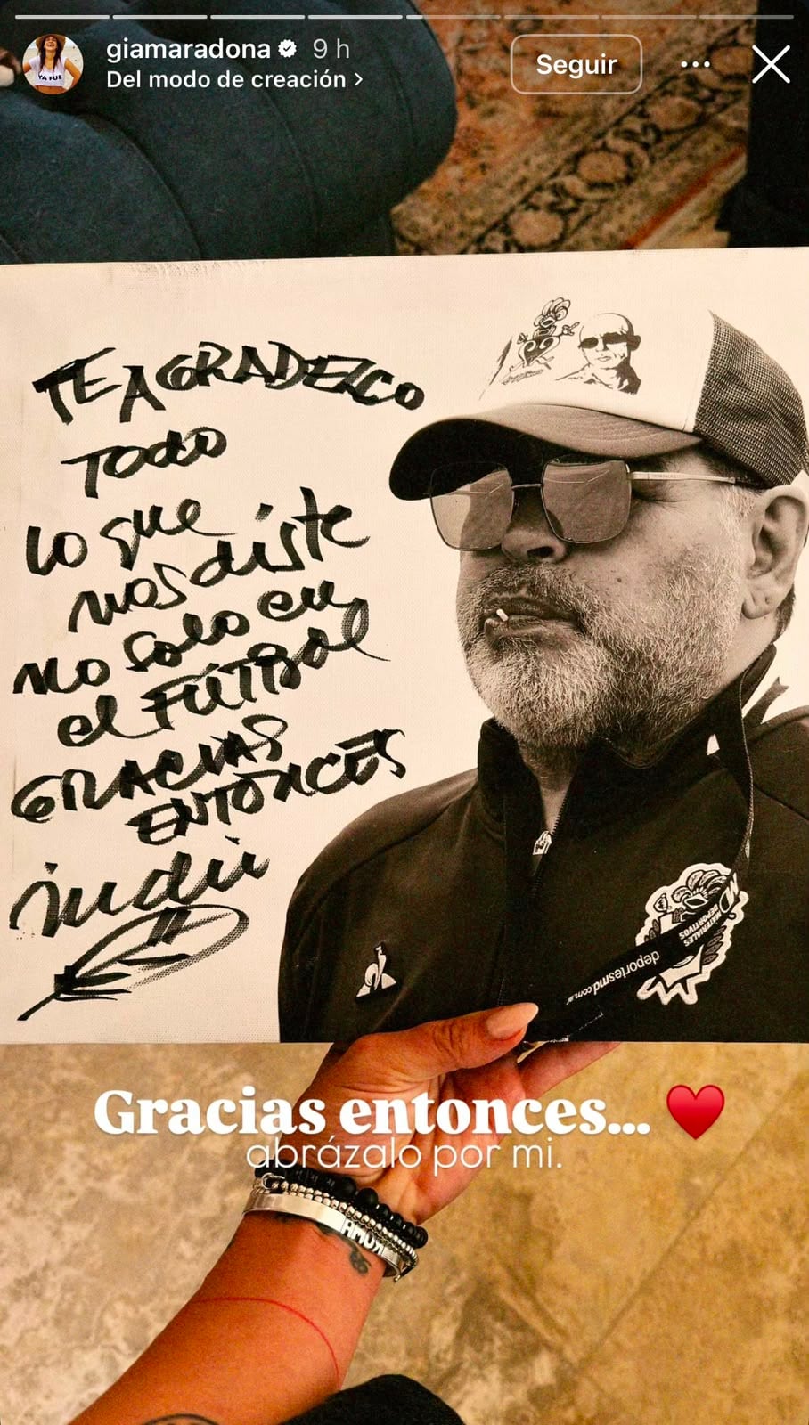 Murió el Indio Solari, en vivo: reacciones y los mensajes de despedida al líder Los Redonditos de Ricota 17 La historia de Instagram Gianinna Maradona