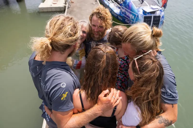Para los hermanos, el momento inolvidable fue volver a ver a sus seres queridos