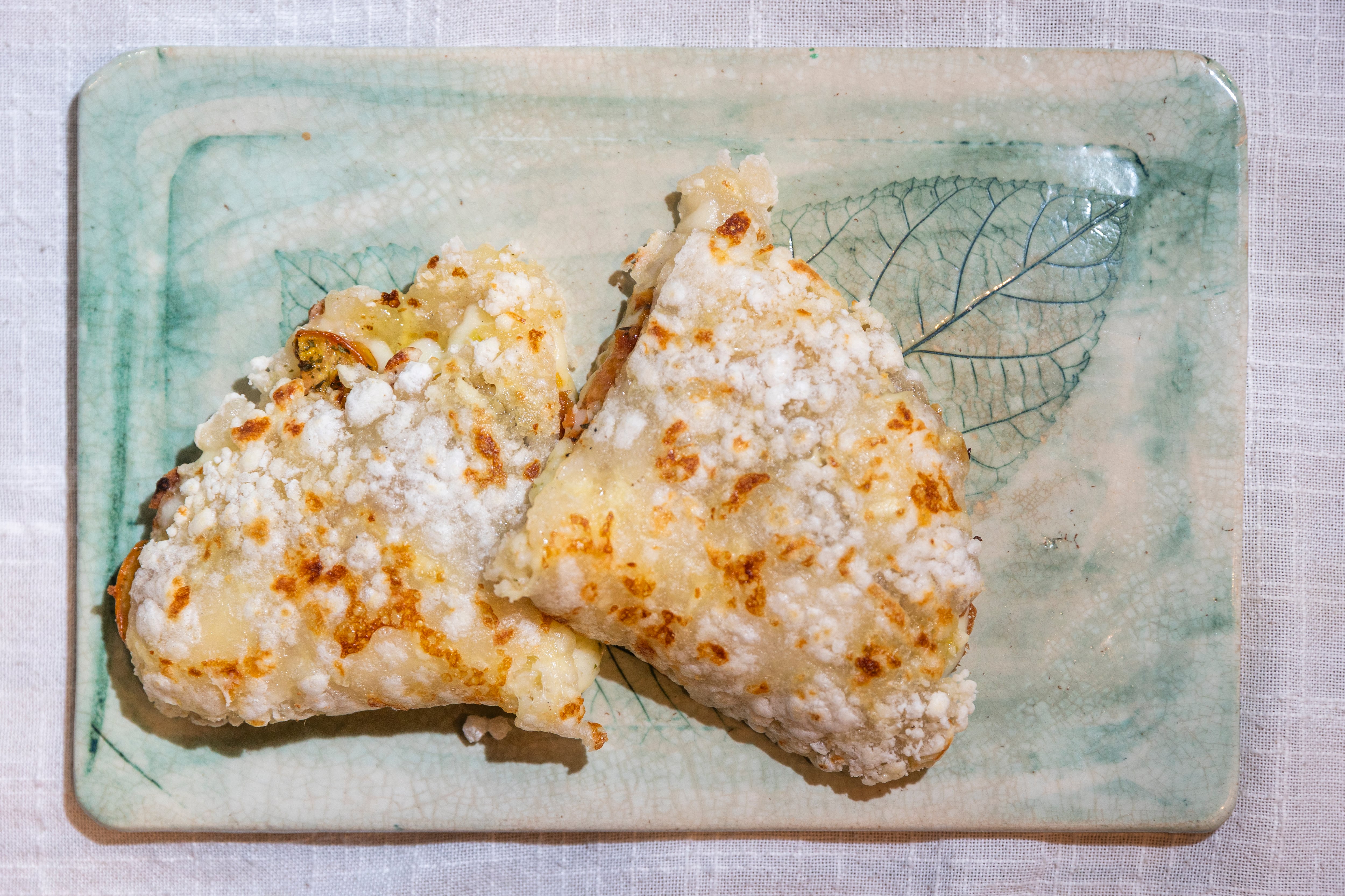 El delicioso mbeyú de La Farigola Mbeyú.