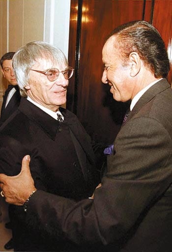 Carlos Menem y Bernie Ecclestone se reunieron en Londres para intentar asegurar la continuidad del Gran Premio de la Argentina
