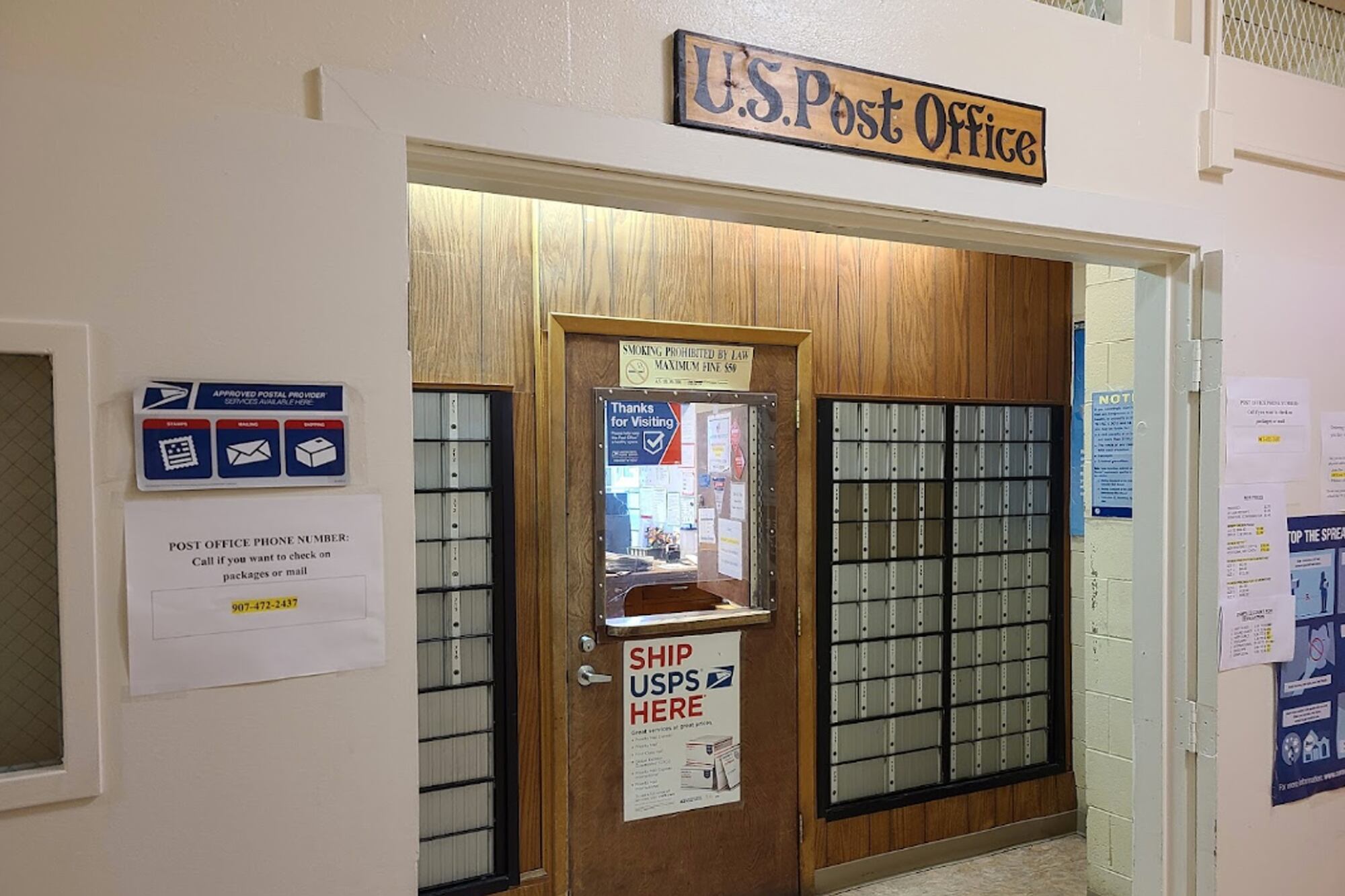 La oficina del correo postal de la Bergich Tower