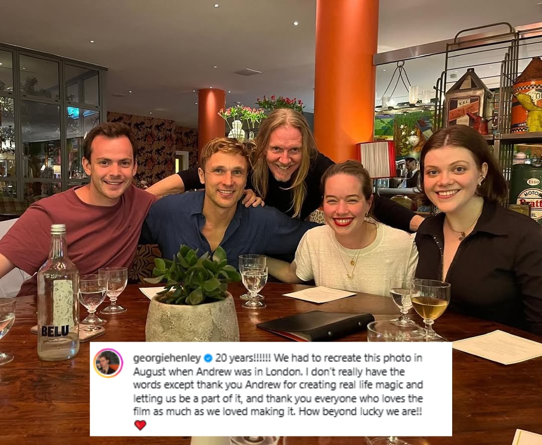 Skandar Keynes, William Moseley, Andrew Adamson, Anna Popplewell, Georgie Henley se reencontraron a 20 años del estreno de Las Crónicas de Narnia (Foto: Instagram @georgiehenley)