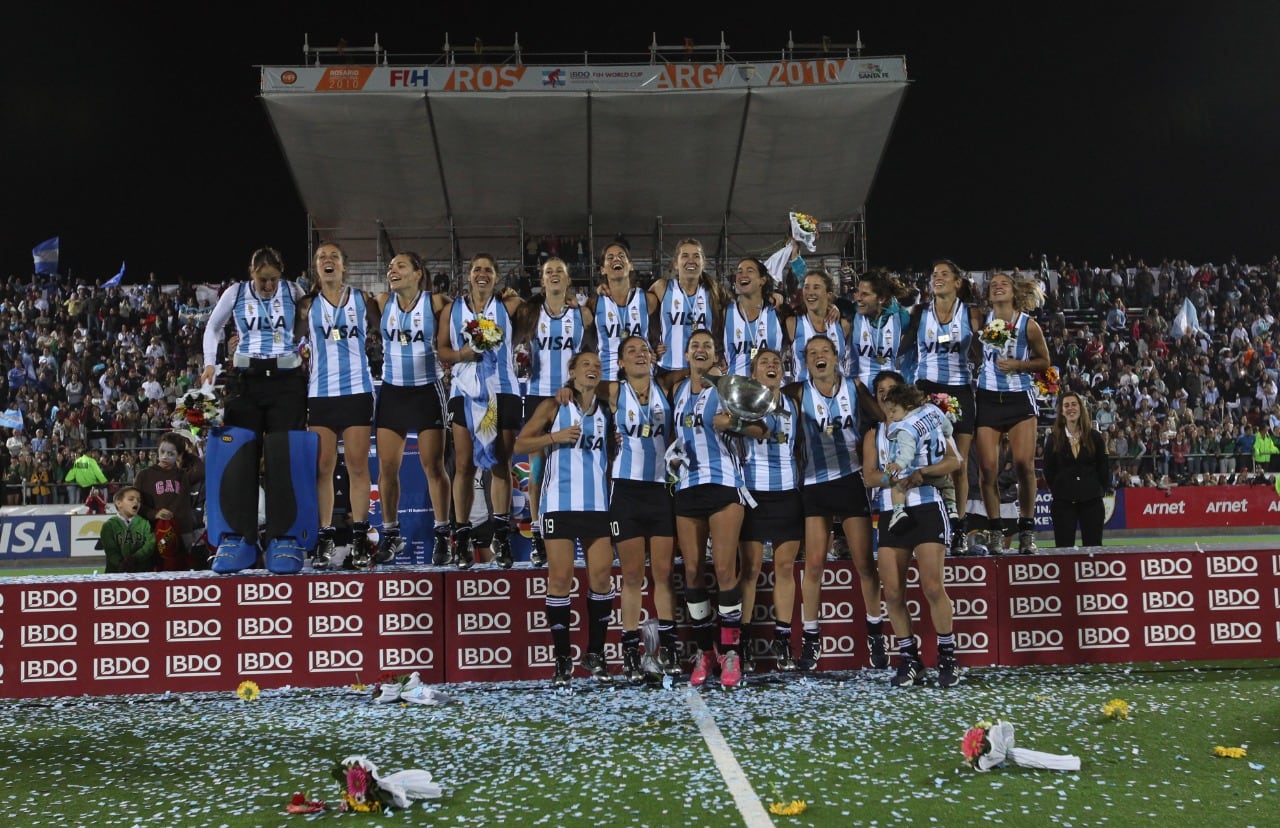Las Leonas tienen en su haber dos títulos mundiales, los de Perth 2002 y Rosario 2010