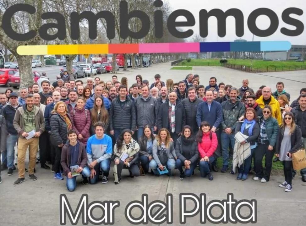 Juliana Santillán, cuando era militante de Cambiemos