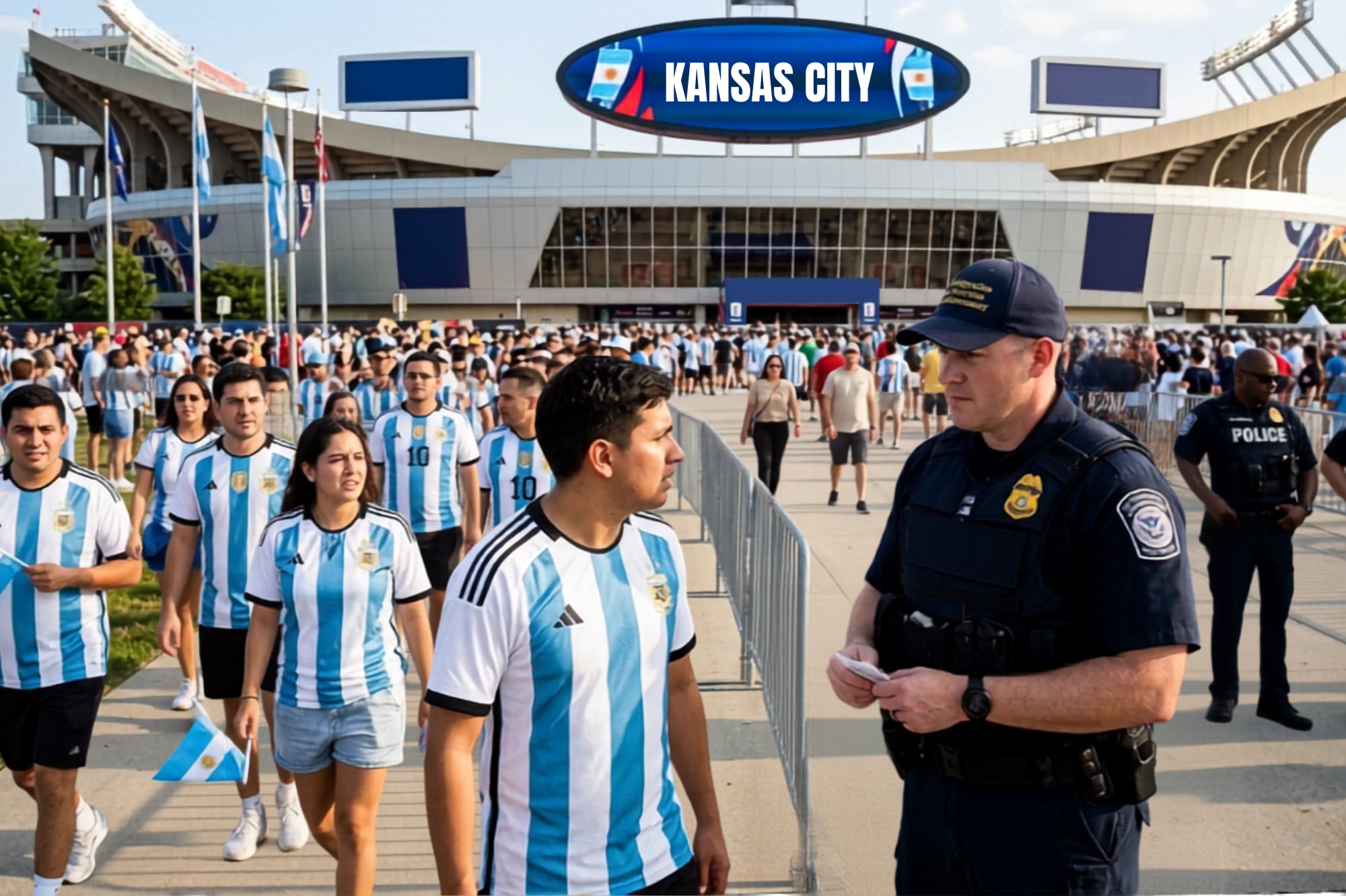 Durante el partido de Argentina por cuartos de final del Mundial 2026, el ICE participará del operativo de seguridad nacional junto con el DHS y el HSI