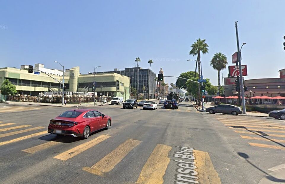 La intersección de Highland y Sunset ha registrado 312 colisiones de tráfico desde 2010