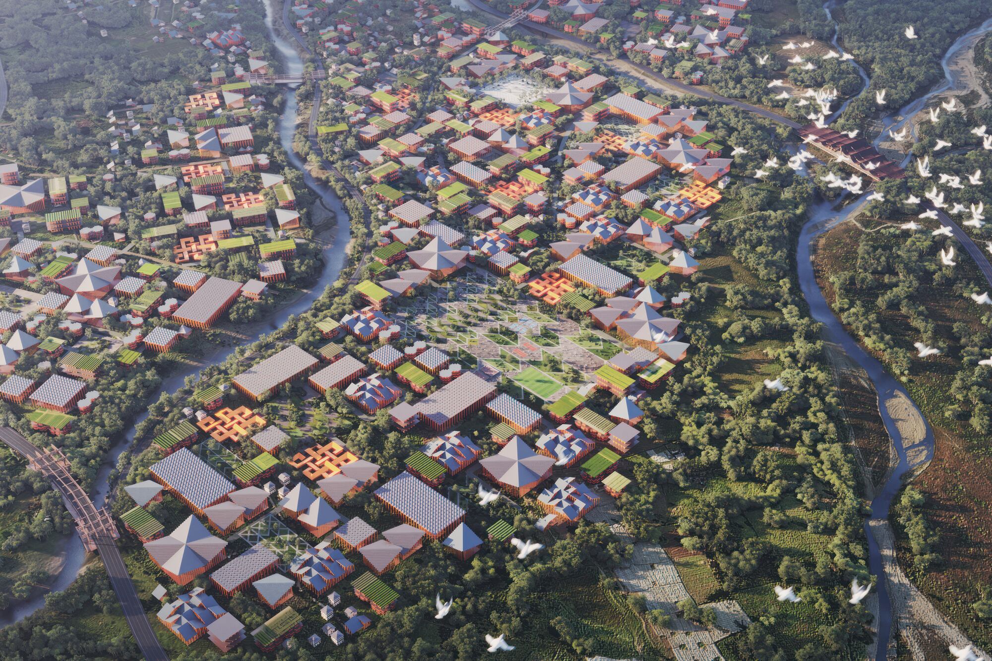 Mindfulness City es un proyecto que se está realizando en Gelephu, Bután (reino budista -próximo al Himalaya-).