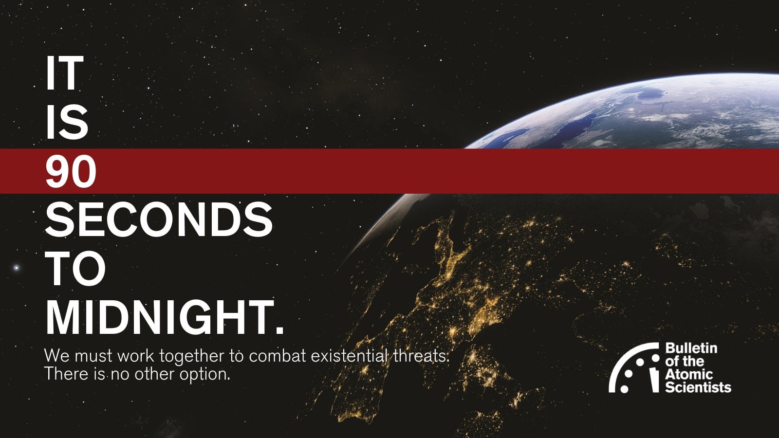 En 2023, el Reloj del Apocalipsis marcó 90 segundos antes de la media noche (X/BulletinAtomic)