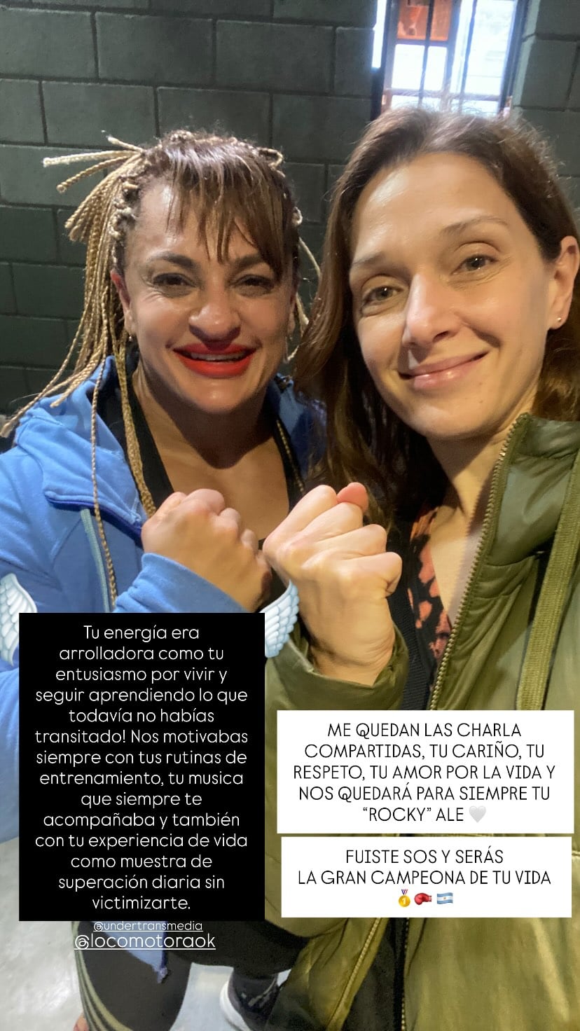 La actriz Carla Pandolfi recordó a la