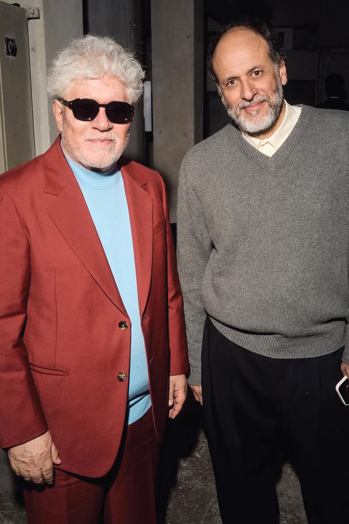 Pedro Almodóvar con su par italiano Luca Guadagnino