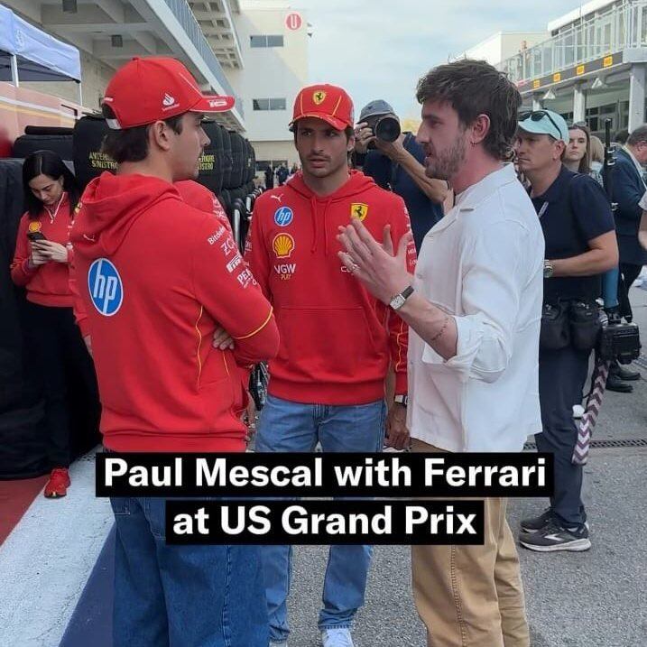 El intercambio entre Lecrerc, Sainz y Mescal en Austin, Texas