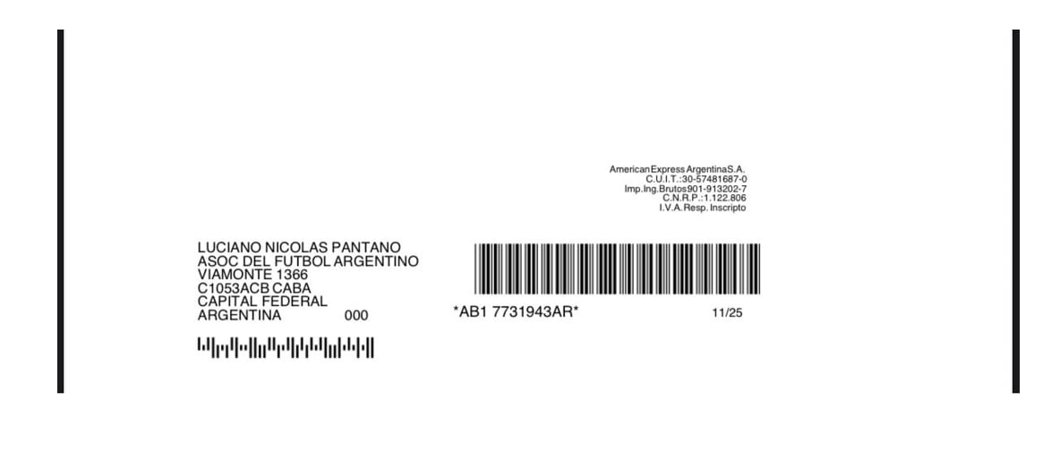 Tarjeta de crédito de Pantano