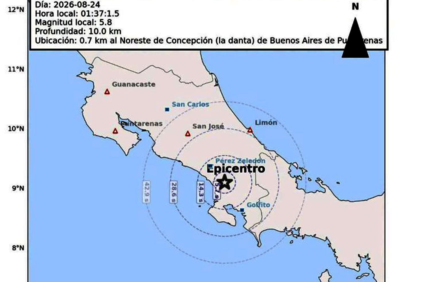 Dos fuertes sismos volvieron a sentirse en Latinoamérica: impactaron en Costa Rica.