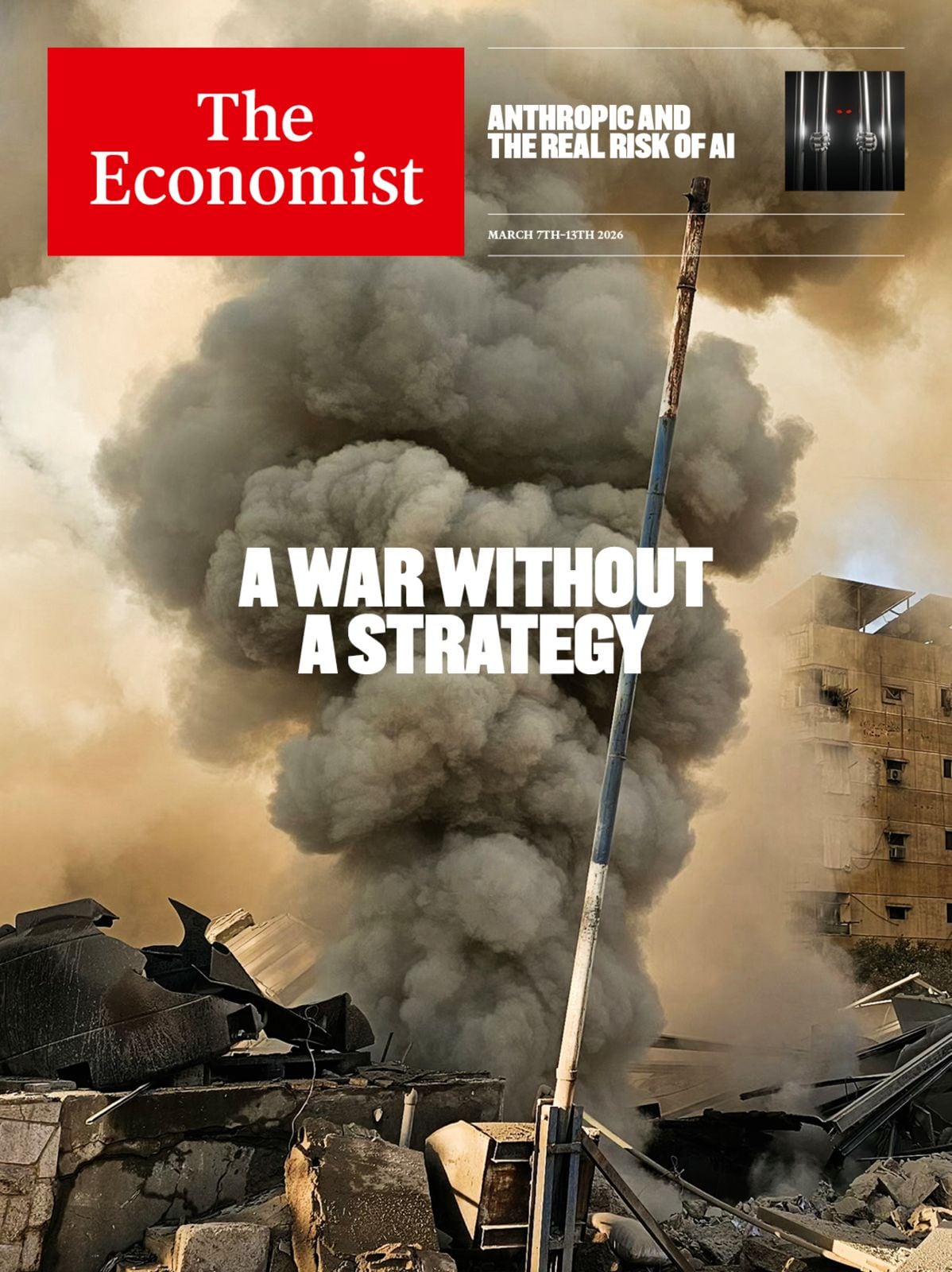 La tapa del último número de The Economist: “Una guerra sin estrategia”