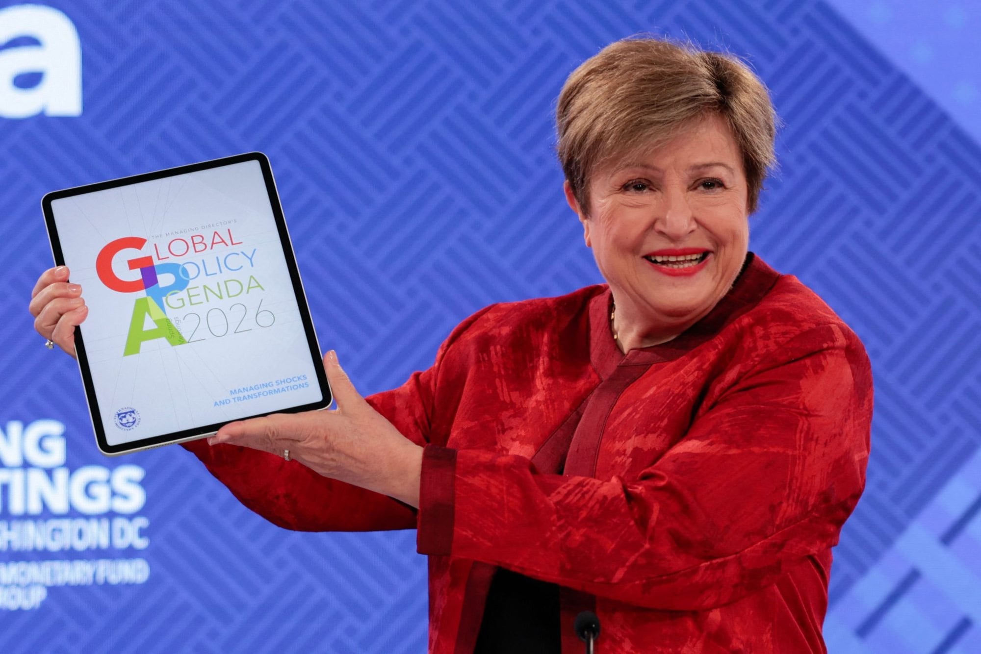 La directora gerente del FMI, Kristalina Georgieva, en Washington.