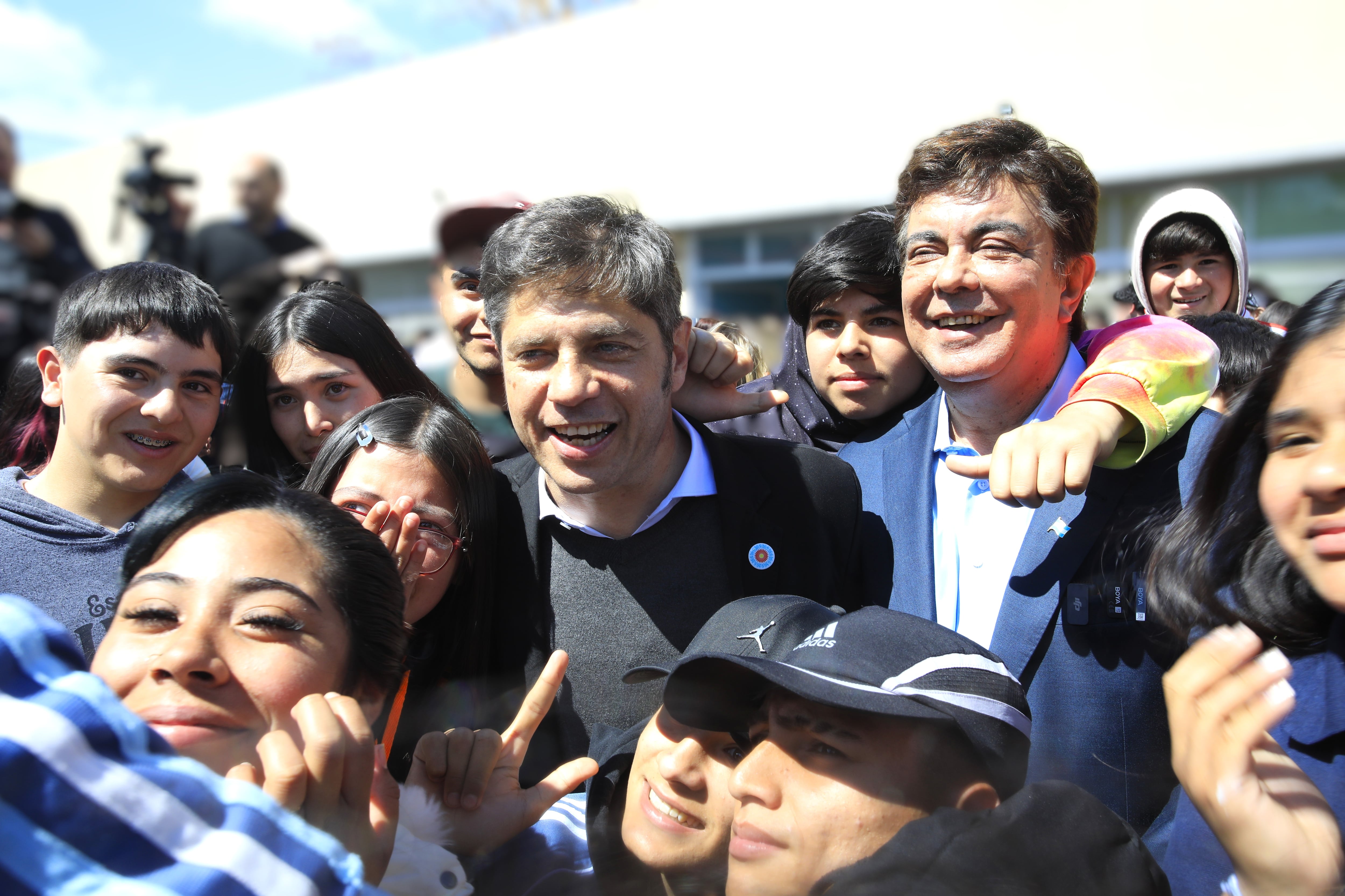 El PJ pidió por la libertad de Cristina Kirchner y Kicillof dijo: “Cuenten conmigo para derrotar esta pesadilla en las urnas” 7 Kicillof en su acto propio en La Matanza, junto a Fernando Espinoza, intendente del municipio