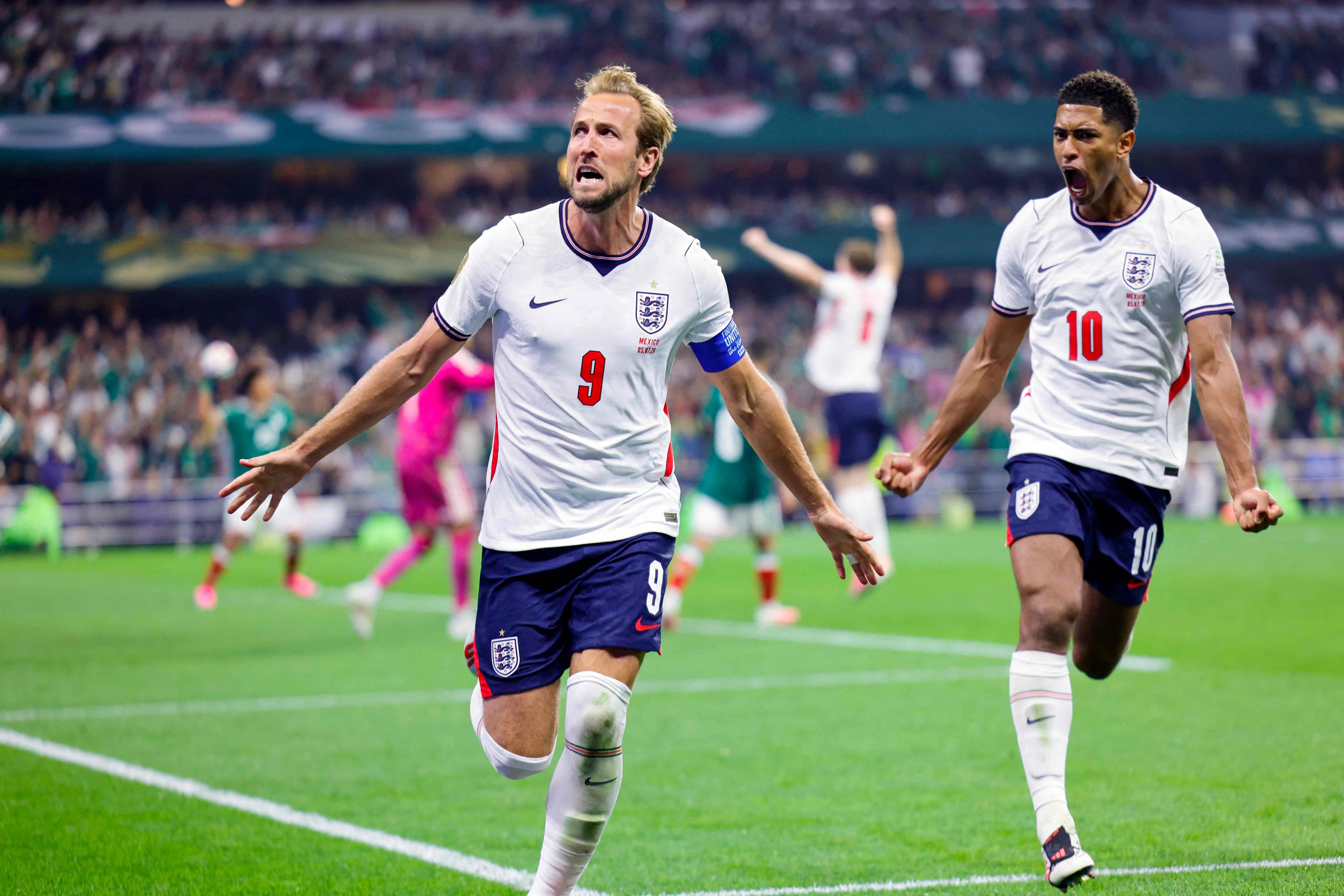 Harry Kane convirtió el tercer gol de Inglaterra en el partido de octavos de final ante México