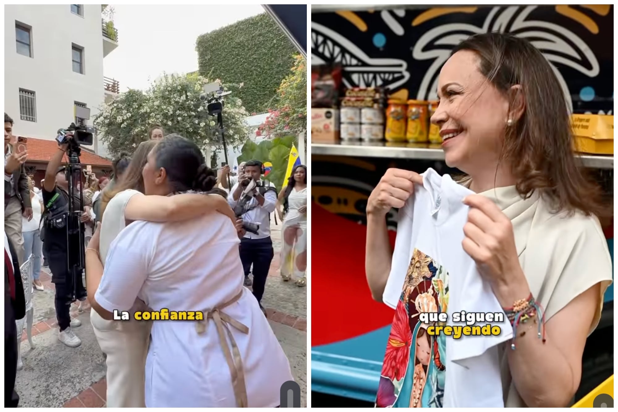 Migrantes venezolanos crean la arepa “María Corina”: qué lleva entre sus ingredientes