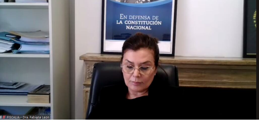 La fiscal Fabiana León