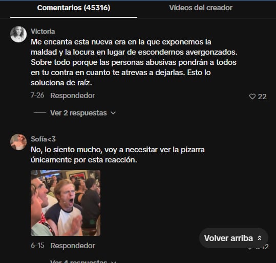 Las reacciones en redes sociales