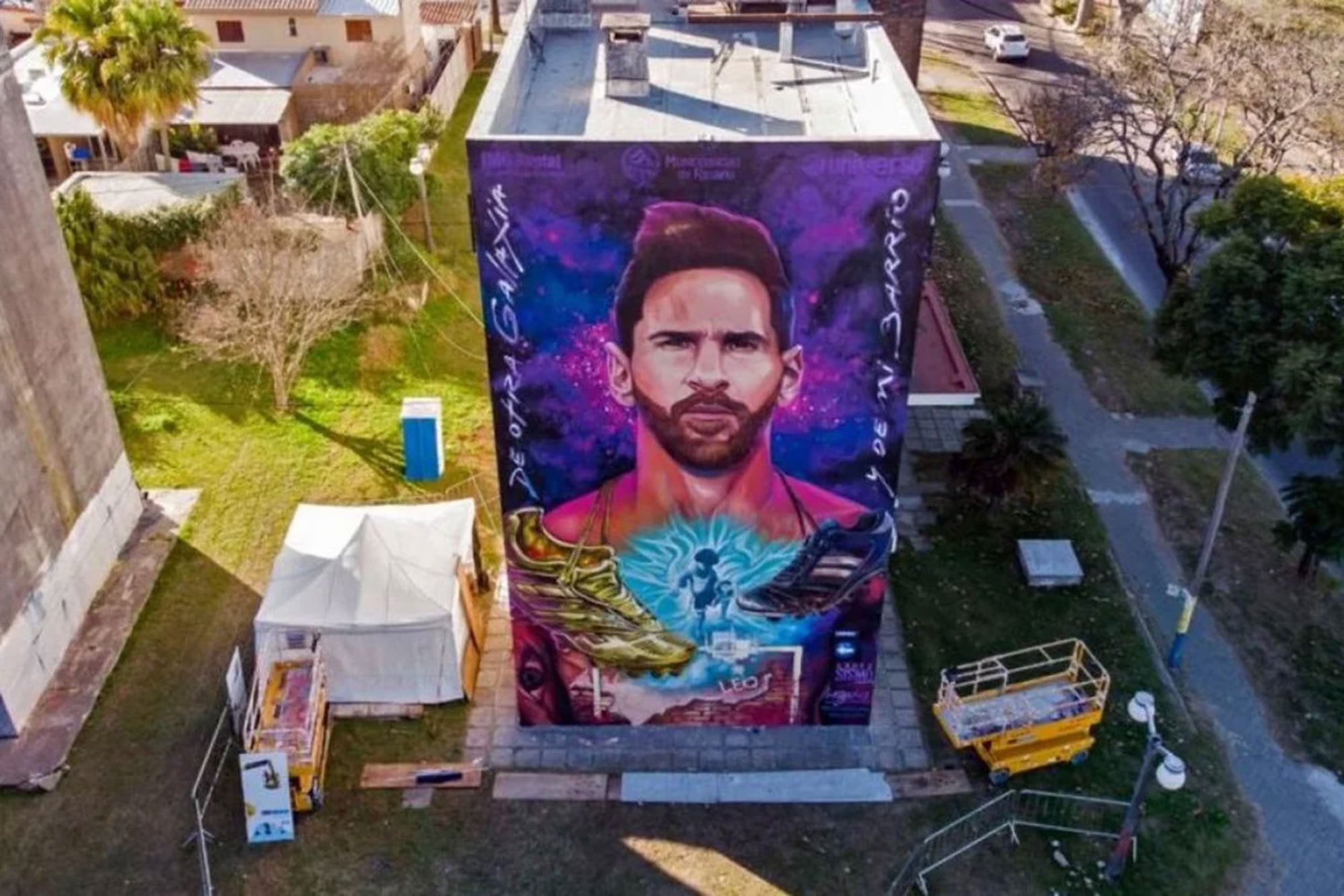 Mientras se jugaba la Copa América de 2021 se pintó este mural titulado